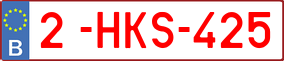 Truck License Plate